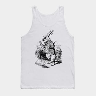 Alice in Wonderland | White Rabbit Checks His Watch | White Rabbit | Vintage Alice | Tank Top